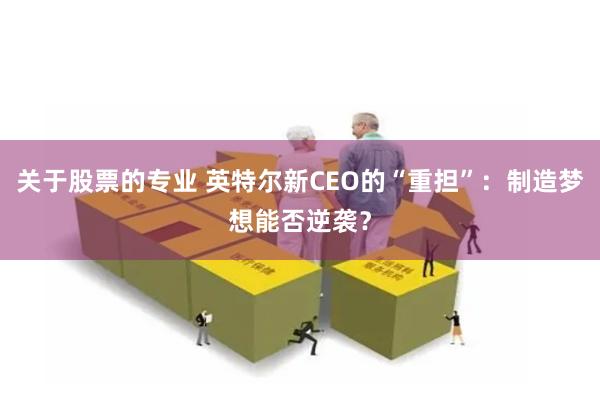 关于股票的专业 英特尔新CEO的“重担”：制造梦想能否逆袭？